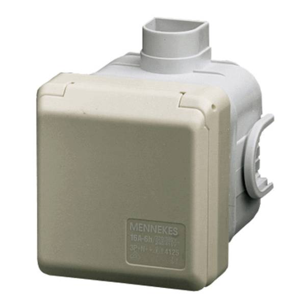 Mennekes 4125 Cepex-UP-Dose 16A 5p 6h 400V IP44