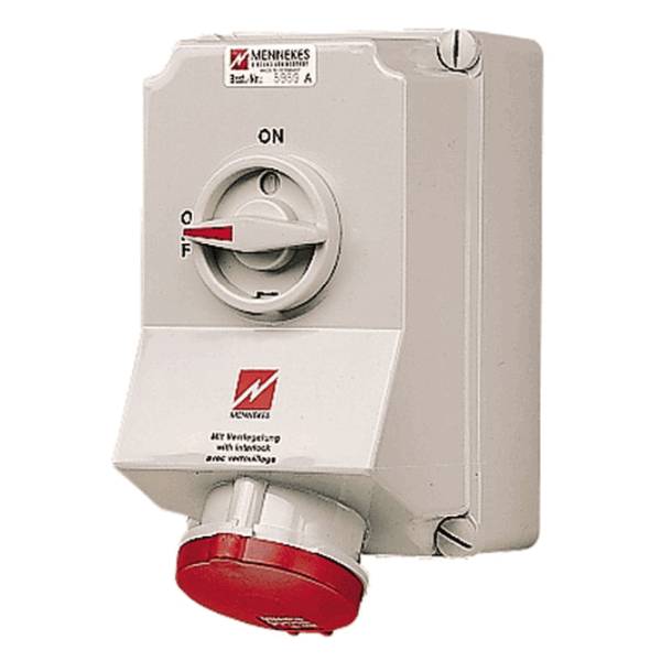 Mennekes 5959A Wanddose DUO 63A 5p 6h 400V IP44
