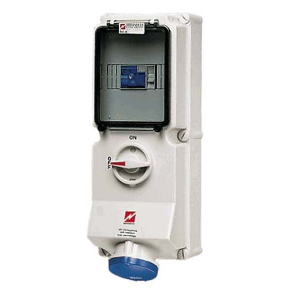 Mennekes 7223 Wanddose DUO 16A 3p 6h 230V IP44