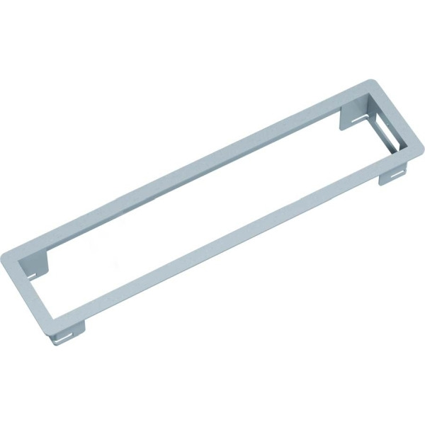 Bachmann 317.006 Einbaurahmen silber/grau RAL9006 4-fach