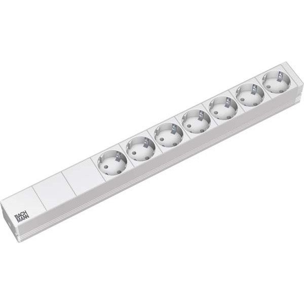 Bachmann 333.406 19 Zoll Steckdosenleiste 7-fach mit Netzfilter,alu