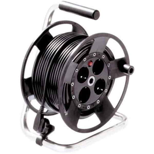 Bachmann 396.181 Kabeltrommel leer 4-fach mit Thermoschalter