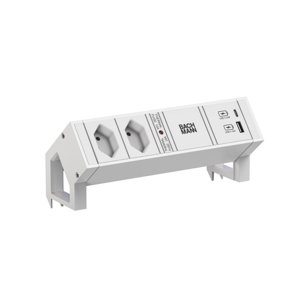 Bachmann 902.3220 Steckdosenleiste DESK2 2xCH