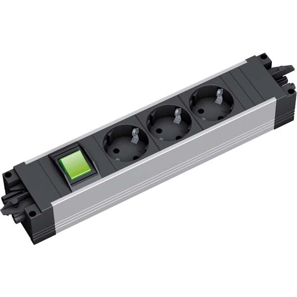 Bachmann 906.003 Steckdosenleiste 3-fach mit Schalter