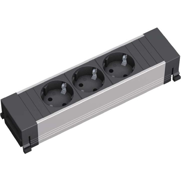 Bachmann 916.1192 POWER FRAME Steckdosenleiste 3x Schutzkontakt Str.2mAEH