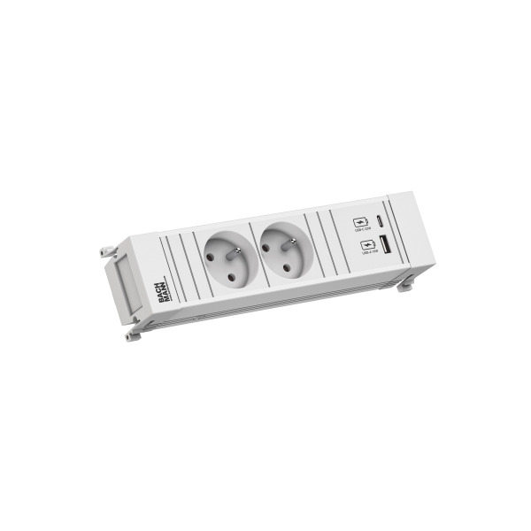 Bachmann 916.712 Steckdosenleiste 2xUTE 1xUSB A/C