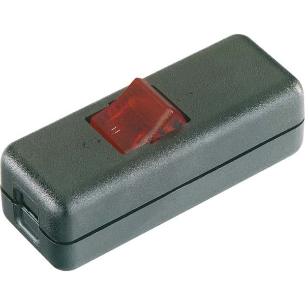 Bachmann 924.327 Schnur-Zwischenschalter schwarz/rot