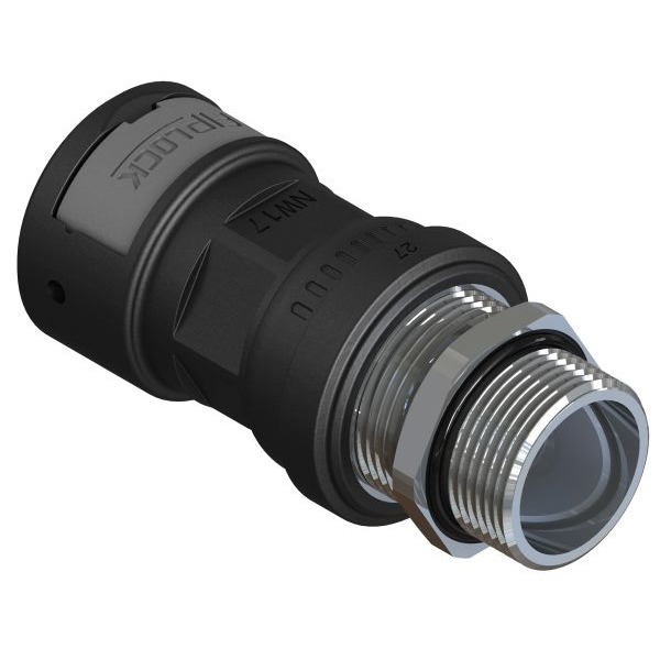 Fränkische AZPA-48M50MB-BL2 AZPA-48M50MB-BL2 schwarz Zugentlastung Metallgewinde metr. lang 4890699020 4 Stück