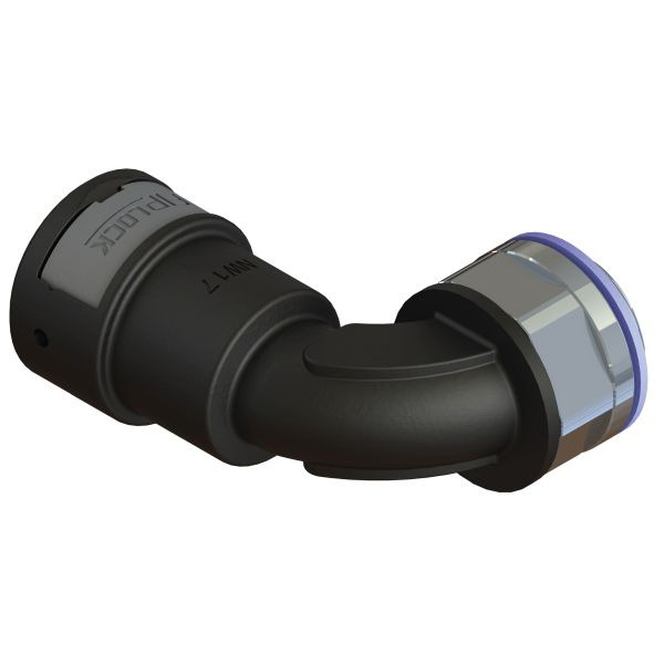 Fränkische AEPA-36M40SB-8 AEPA-36M40SB-8 schwarz Bogen 90° Metallgew. drehbar metr. kurz 4890732300 4 Stück