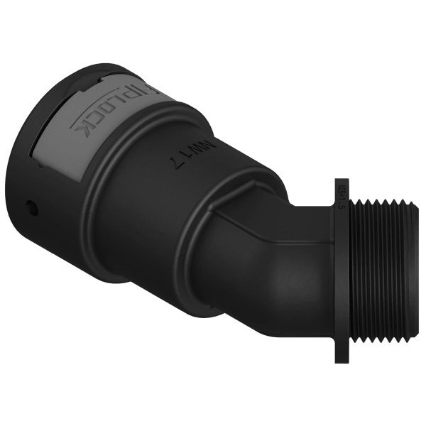 Fränkische AAPA-36M40PG AAPA-36M40PG grau Winkel 45° Ku-Gewinde metrisch 4891022601 4 Stück