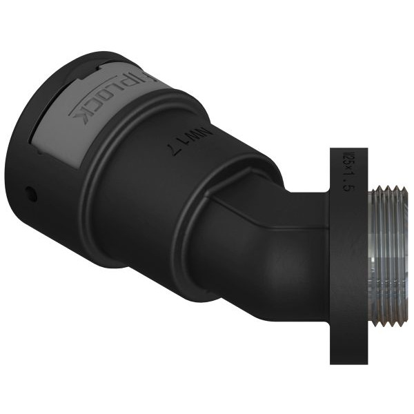 Fränkische AAPA-23M25MB-7 AAPA-23M25MB-7 schwarz Winkel 45° Metallgewinde metrisch kurz 4891188200 6 Stück