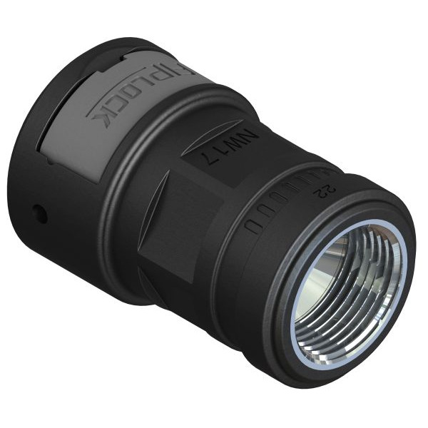Fränkische AFPA-48M63MB AFPA-48M63MB schwarz Verschraubung Metall-Innengewinde metr. 4891392600 4 Stück