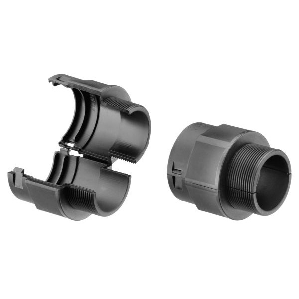 Fränkische COFIX Fitting M25 schwarz NW 20 Teilbare Verschraubung schwarz 49110202 50 Stück