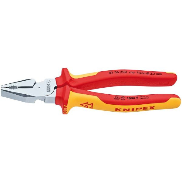 Knipex 0206200 Kraft-Kombizange isoliert 200mm