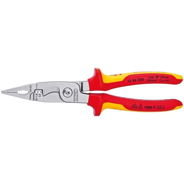 Knipex 1386200 Elektro-Installationszange 200mm