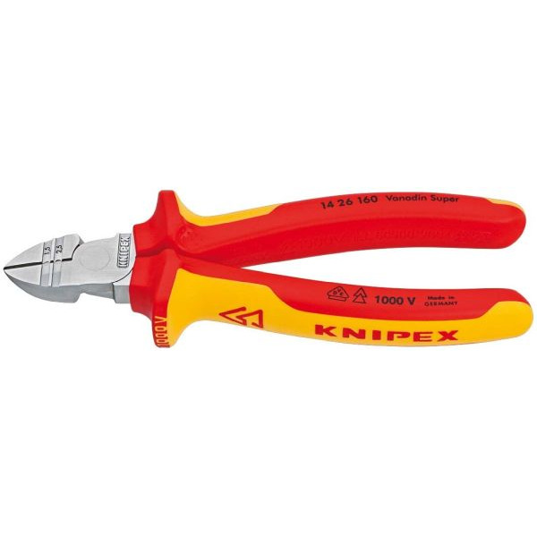 Knipex 1426160 Abisolier-Seitenschneider 160mm