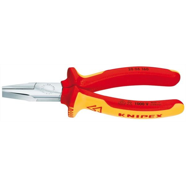 Knipex 2006160 Flachzange verchromt 160mm