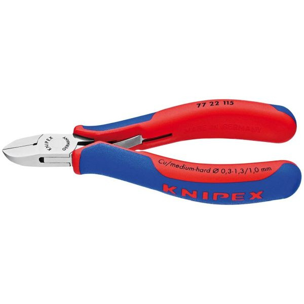 Knipex 7722115 Elektronik-Seitenschneider spiegelpoliert 115mm