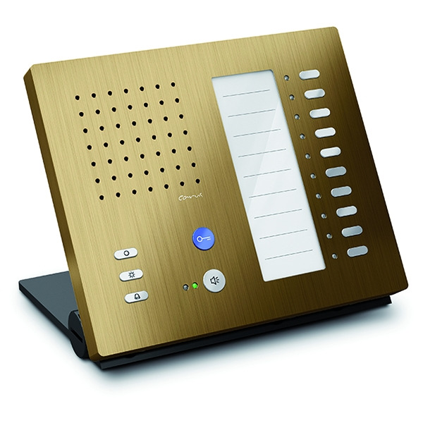 TCS CAI1110-0151 Audio Innenstation zum Freisprechen Serie Carus ADAPTO +10 Tasten Tischgerät bronze