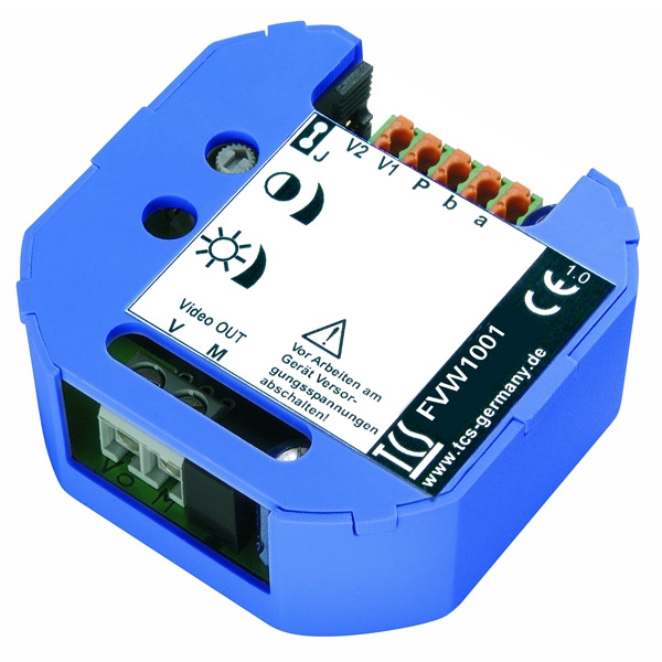 TCS FVW1001-0600 Videozweidrahtempfänger zum Wandeln eines eingehendes symmetrischen Videosignals Unterputz