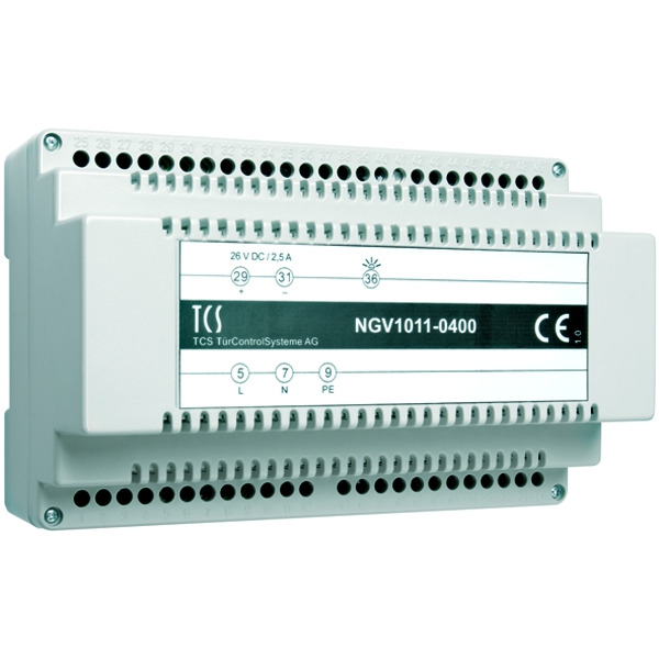 TCS NGV1011-0400 Gleichspannungsnetzgerät zur Versorgung mit Gleichspannung 26 V DC Hutschiene 8 TE