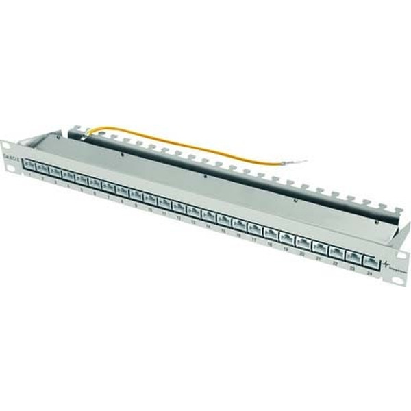 Telegärtner 100007018 19 Zoll Patch Panel 1HE grau MPP24-HS Class EA500