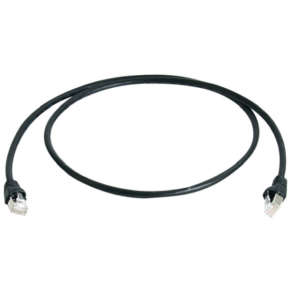 Telegärtner 100008267 Patchkabel S/FTP 6A schwarz 2 Meter