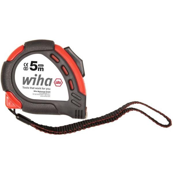 Wiha 24666 Maßband 5m mit Gürtelclip 33251