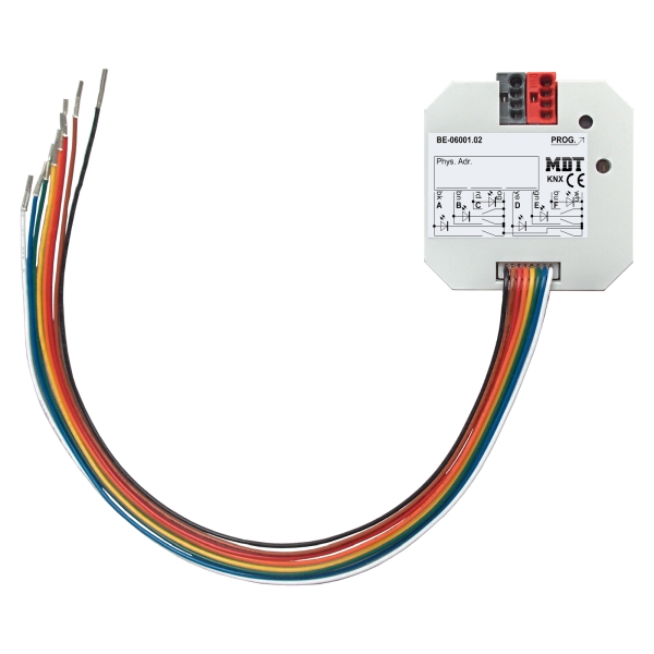 MDT BE-06001.02 KNX Tasterschnittstelle / Tasterinterface 6-fach UP Ausführung potentialfrei