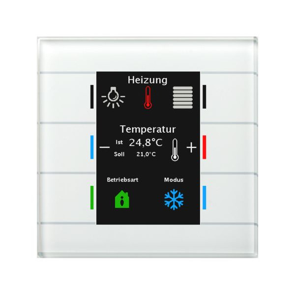 MDT BE-GT20W.02 KNX Glastaster II Smart mit Farbdisplay Weiß