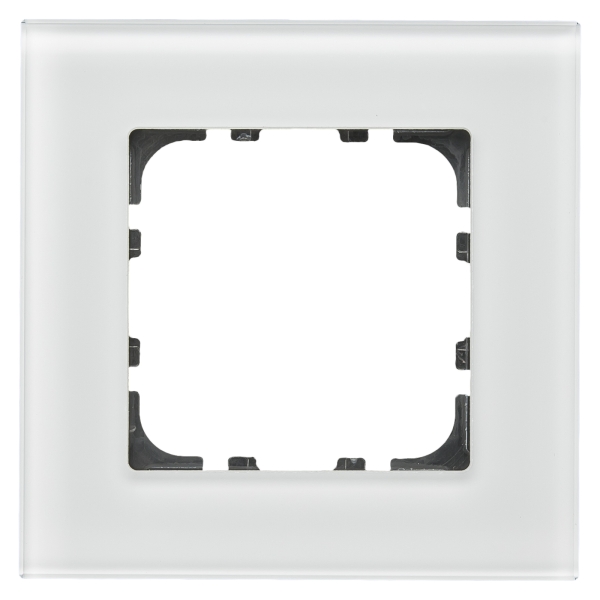 MDT BE-GTR1W.01 KNX Glasrahmen 1-fach für 55 mm Programme Weiß