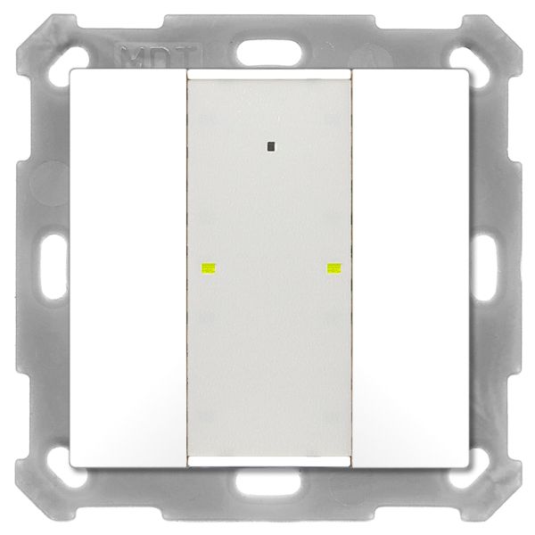 MDT BE-TA55P2.02 KNX Taster Plus 55 2-fach Reinweiß matt