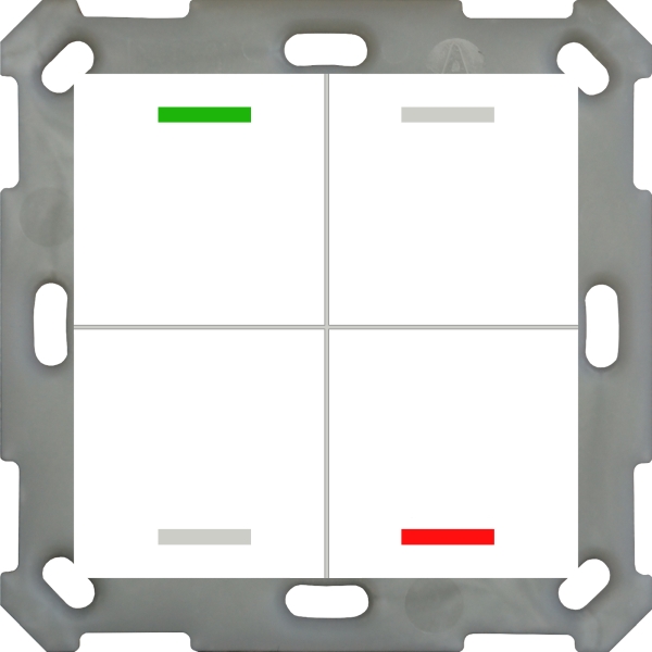 MDT BE-TAL5504.01 KNX Taster Light 55 4-fach RGBW Reinweiß glänzend Neutral