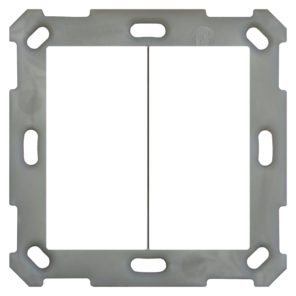 MDT BE-TAL55B2.01 KNX Taster Light 55 Basic 2-fach Reinweiß glänzend Neutral