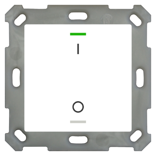 MDT BE-TAL55T1.B1 KNX Taster Light 55 1-fach RGBW mit Temperatursensor Reinweiß glänzend Schalten