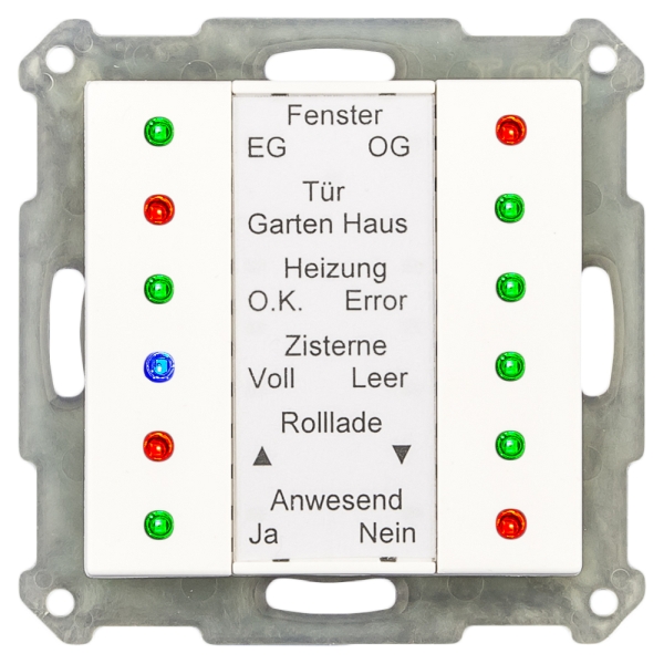 MDT SCN-LED55.01 KNX LED Anzeige 55 Reinweiß glänzend