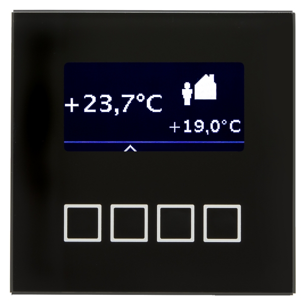 ** MDT SCN-RT1GS.01 KNX Glas Raumtemperaturregler Schwarz