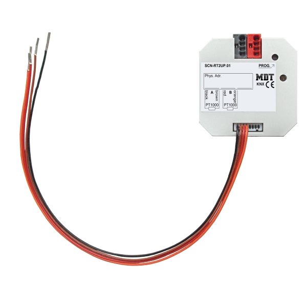 MDT SCN-RT2UP.01 KNX Temperaturregler/Sensor 2-fach UP für PT1000 Temperaturfühler