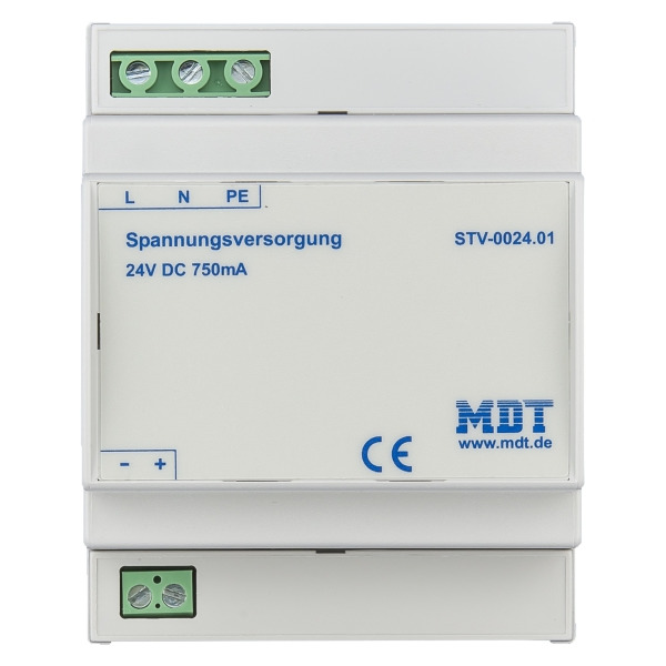 MDT STV-0024.01 KNX Spannungsversorgung 4TE REG 750 mA 24 V DC SELV