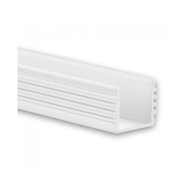 Dotlux 3982 Alu-Aufbau-Profil Typ DXA5 2 Meter pulverbeschichtet weiß RAL 9010 für LED-Streifen bis 12mm
