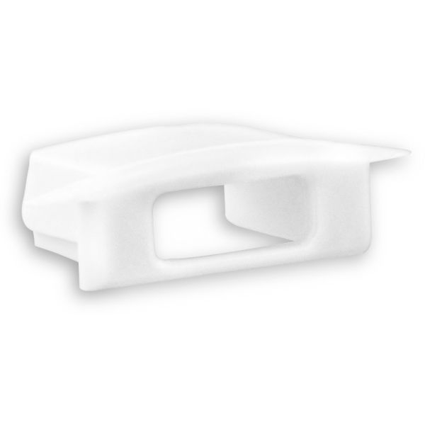 Dotlux 4030 PVC-Endkappe für Profil/Abdeckung DXE8/A weiß,mit Kabeldurchführung