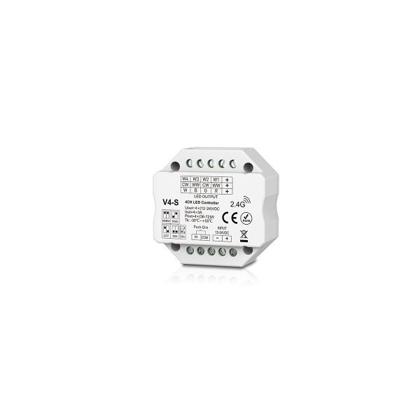 Dotlux 5284 4 in1 LED Funk-Empfänger/Dimmer für mehrfarbige LED-Streifen Fusion Technologie 4x 3A 12-24V