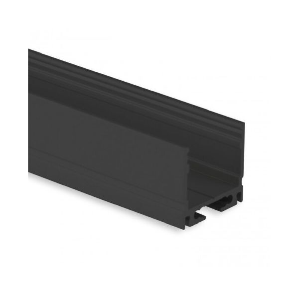 Dotlux 5465 Alu-Anbau-Profil Typ DXA8 2 Meter für LED-Streifen bis max. 16,2mm schwarz