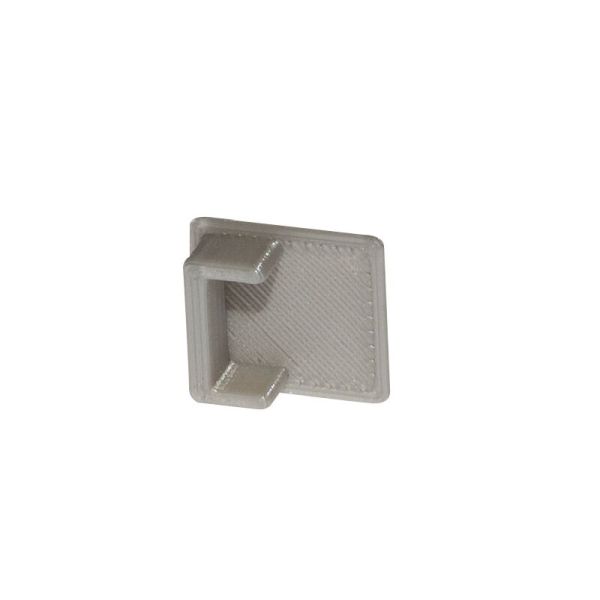 Dotlux 5476 PVC-Endkappe für Fliesenprofil/ Abdeckung DXF4/W grau