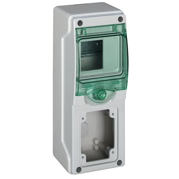 Schneider Electric 13150 Kaedra Mini-Leergehäuse 1 Montagestelle für Steckdose 65x85mm 4 TE