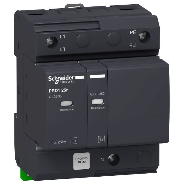 Schneider 16330 Kombiableiter PRD1 25R 1P+N TYP1+2, Uc 350V