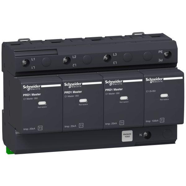 Schneider 16363 Blitzstromableiter TYP1 PRD1 Master 3P+N, Uc 350V