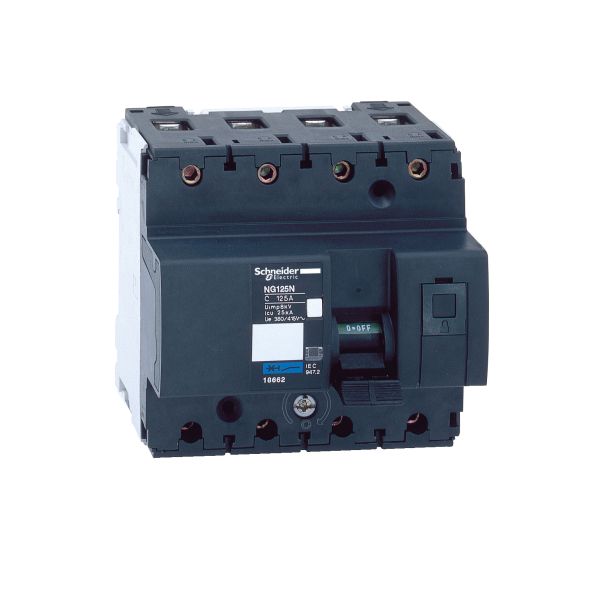 Schneider 18660 Leistungsschalter NG125N, 4P, 100A, C-Charakteristik