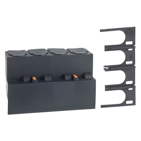 Schneider 19078 Klemmenabdeckung für FI-Block Vigi NG125- 4P, 2 Stück