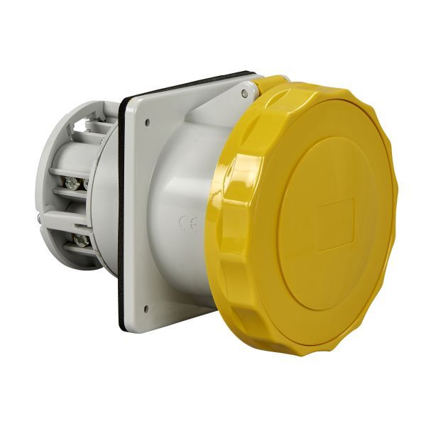Schneider Electric 81689 Anbausteckdose gerade- 125A 3-polig +N+E 100-130 V AC IP67